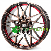 Mam B2 R20 W8.5 PCD5x112 ET30 DIA72.6 Bronze Red Inside