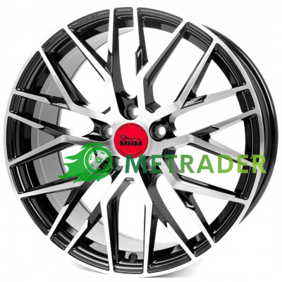 Mam RS4 R18 W8 PCD5x114.3 ET40 DIA72.6 Black Front Polished