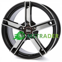 Mam W4 R17 W7 PCD4x100 ET35 DIA63.4 Black Front Polished