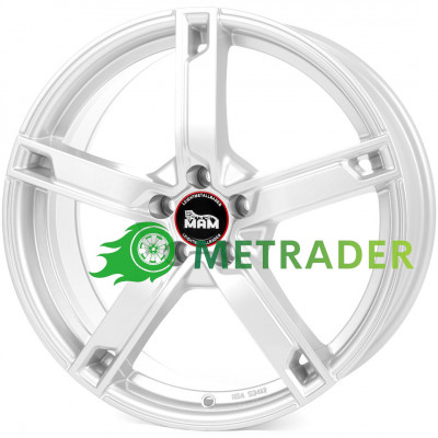 Mam W4 R17 W7 PCD5x120 ET35 DIA72.6 Silver Painted