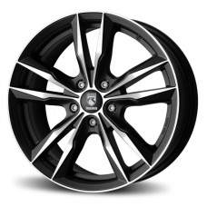 Momo Fast R17 W7.5 PCD5x112 ET45 DIA72.3 Matt Black Polished