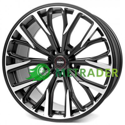 Momo RF02 R20 W10 PCD5x112 ET20 DIA66.6 Matt Black Diamond Cut