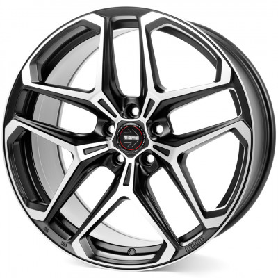 Momo RF04 R20 W9 PCD5x112 ET26 DIA66.6 Matt Black Diamond Cut