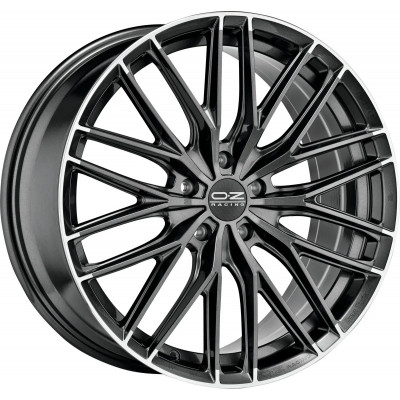 OZ Gran Turismo HLT R19 W8.5 PCD5x108 ET45 DIA75 Star Graphite Diamond Lip