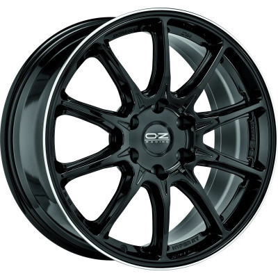OZ Hyper XT HLT R20 W9 PCD6x139.7 ET38 DIA67.1 Gloss Black Diamond Lip