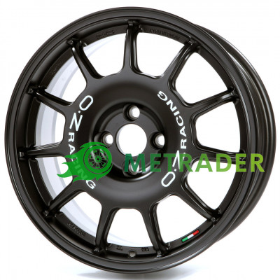 OZ Leggenda R17 W7 PCD4x100 ET42 DIA68.1 Matt Black White Lettering