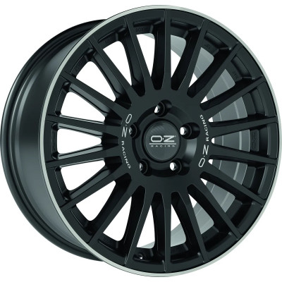 OZ Rally Desert R18 W8 PCD5x120 ET35 DIA65.1 Matt Black Diamond Lip