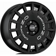 OZ Rally Racing R17 W7 PCD5x114.3 ET45 DIA75.1 Gloss Black Silver Lettering