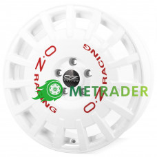 OZ Rally Racing R18 W7.5 PCD5x100 ET48 DIA68 Race White Red Lettering