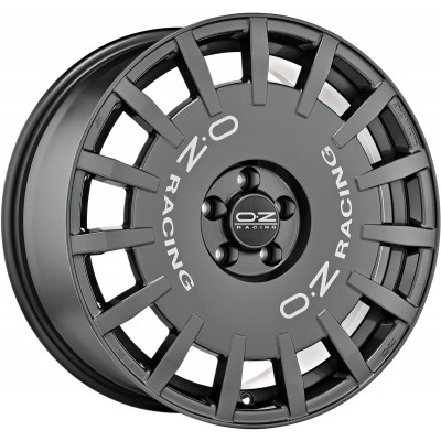OZ Rally Racing Van R18 W7.5 PCD5x160 ET48 DIA65.1 Dark Graphite Silver Lettering
