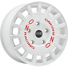 OZ Rally Racing Van R18 W8 PCD5x120 ET45 DIA65.1 Race White Red Lettering