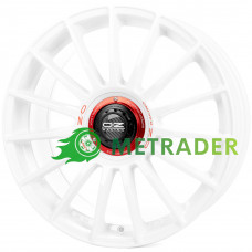 OZ Superturismo Evoluzione WRC R18 W8 PCD5x112 ET35 DIA75.1 Race White Red Lettering