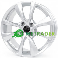 Oxxo Oberon 4 R16 W6.5 PCD4x108 ET37.5 DIA63.4 Silver