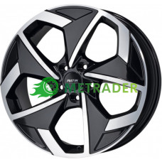 Platin P104 R19 W8 PCD5x108 ET48 DIA63.4 Black Front Polished