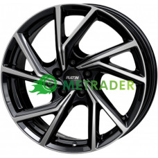 Platin P107 R19 W7.5 PCD5x112 ET49 DIA66.6 Black Front Polished