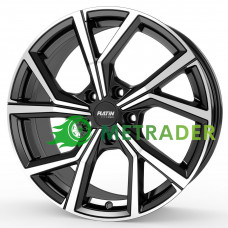 Platin P115 R17 W6.5 PCD5x112 ET38 DIA57 Black Front Polished