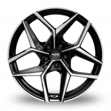 Platin P128 Black Polished R18 W7.5 PCD5x108 ET42 DIA73.1