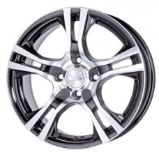 Platin P53 R15 W6 PCD4x100 ET38 DIA63.4 Black Front Polished