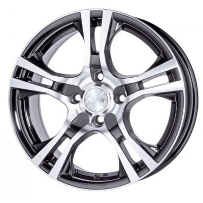 Platin P53 R15 W6 PCD4x100 ET38 DIA63.4 Black Front Polished