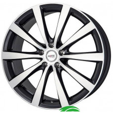 Platin P66 R19 W8 PCD5x112 ET45.1 DIA66.5 Black Matt Front Polished
