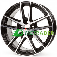 Platin P73 R18 W7 PCD5x112 ET45 DIA57.1 Black Front Polished