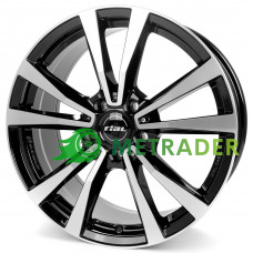 Rial M12 R19 W8 PCD5x112 ЕТ20 DIA66.5 Black Polished
