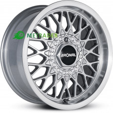 Ronal LS R15 W7.5 PCD4x100 ET25 DIA57.1 Silver Polished