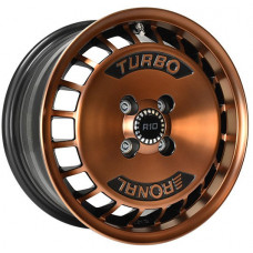Ronal R10 R15 W7 PCD4x100 ET37 DIA68 Copper Matt Front Diamond Cut