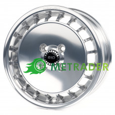 Ronal R10 Turbo R15 W7 PCD4x100 ET37 DIA68 Silver Polished
