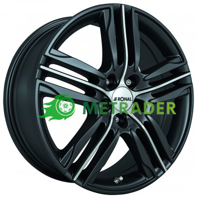 Ronal R57 R19 W7.5 PCD5x112 ET55 DIA66.6 Matt Black Polished
