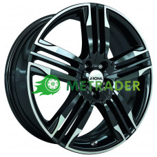 Ronal R58 R22 W10 PCD5x130 ET50 DIA71.6 Black Horn Polished
