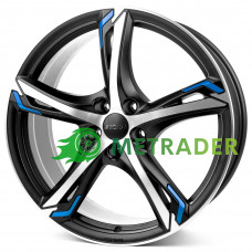Ronal R62 R20 W8.5 PCD5x112 ET45 DIA76 Blue Jetblack Matt Polished