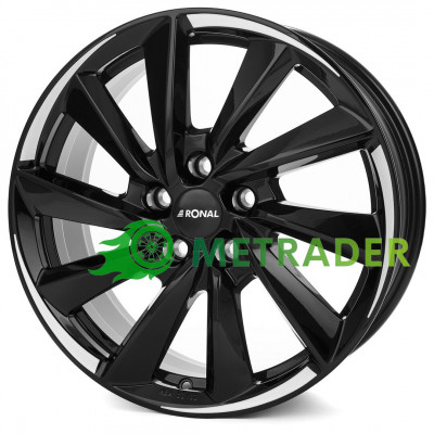 Ronal R70 R18 W7.5 PCD5x112 ET49 DIA66.5 Jetblack White Tail