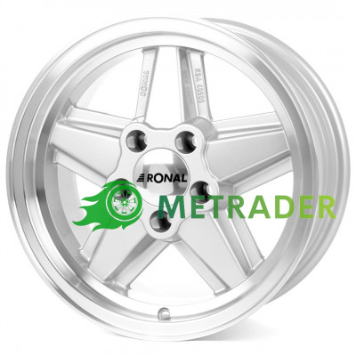 Ronal R9 R15 W7 PCD5x120 ET17 DIA82 Silver Rim Polished