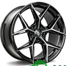 Seventy9 SCF-B R19 W8.5 PCD5x112 ET35 DIA66.6 Black Front Polished