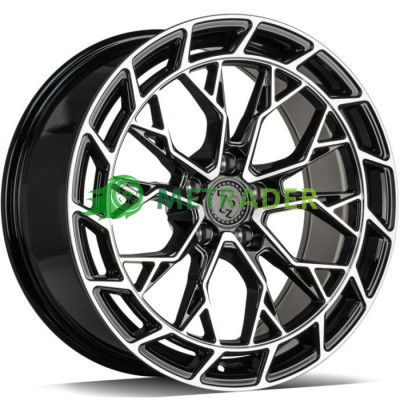 Seventy9 SCF-Z R21 W9.5 PCD5x112 ET25 DIA66.6 Black Front Polished
