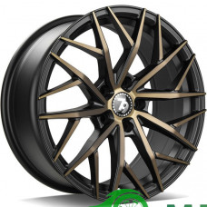 Seventy9 SV-C R18 W8 PCD5x112 ET30 DIA66.6 Black Glossy Gold Front