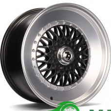 Seventy9 SV-F R15 W7 PCD4x100 ET30 DIA67.1 Deep Matt Black Lip Polished
