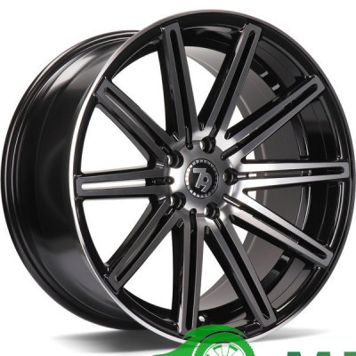 Seventy9 SV-M R18 W8 PCD5x112 ET35 DIA66.6 Black Front Polished