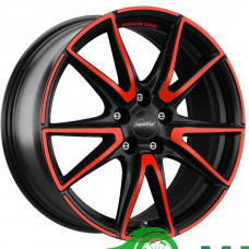 Speedline Corse SL6 Vettore R19 W9.5 PCD5x114.3 ET45 DIA82.1 Jetblack Matt Red Spoke