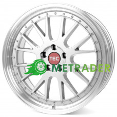 Tec GT-EVO R18 W8 PCD5x112 ET45 DIA72.5 Silver Polished Lip