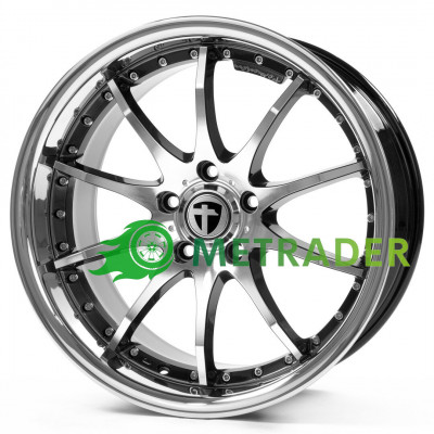Tomason TN8 R19 W8.5 PCD5x120 ET35 DIA72.6 Hyperblack Diamond Polished with Steel Lip