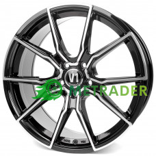 V1 Wheels V1 R19 W8.5 PCD5x112 ET45 DIA66.6 Black Gloss Polished