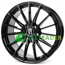 V1 Wheels V2 R18 W8 PCD5x112 ET35 DIA66.6 Black Lacquered
