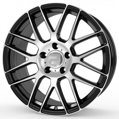 Wheelworld 2DRV WH26 R20 W9 PCD5x130 ET50 DIA71.5 Black Front Polished