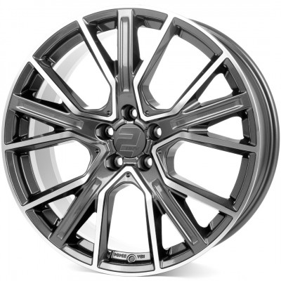 Wheelworld 2DRV WH34 R20 W9 PCD5x120 ET55 DIA65.1 Dark Gunmetal Polished