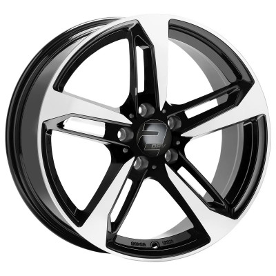 Wheelworld 2DRV WH36 R18 W8 PCD5x112 ET40 DIA66.6 Black Front Polished