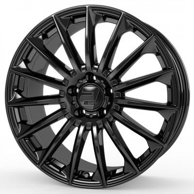 Wheelworld 2DRV WH39 R22 W9.5 PCD5x112 ET20 DIA66.6 Black Glossy