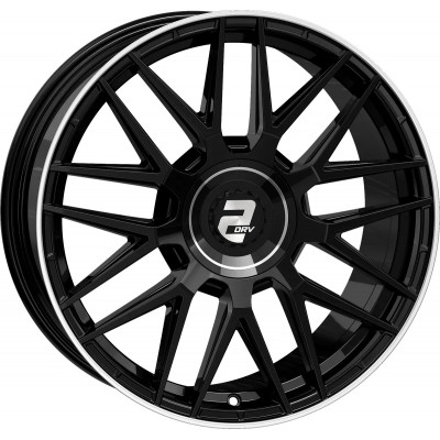 Wheelworld 2DRV WH43 R18 W8 PCD5x112 ET40 DIA66.6 Black Polished Lip